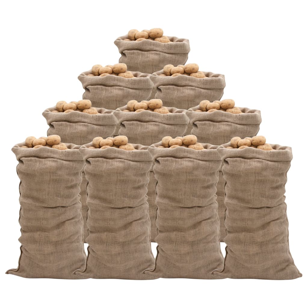 Sacs En Jute 30 Pcs 100 % Jute 220 G/M²