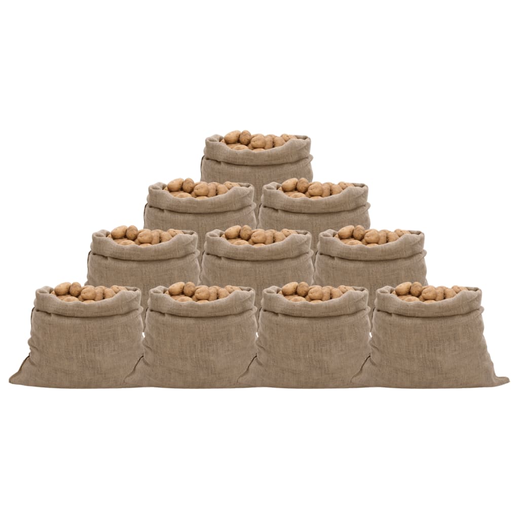 Sacs En Jute 30 Pcs 100 % Jute 220 G/M²