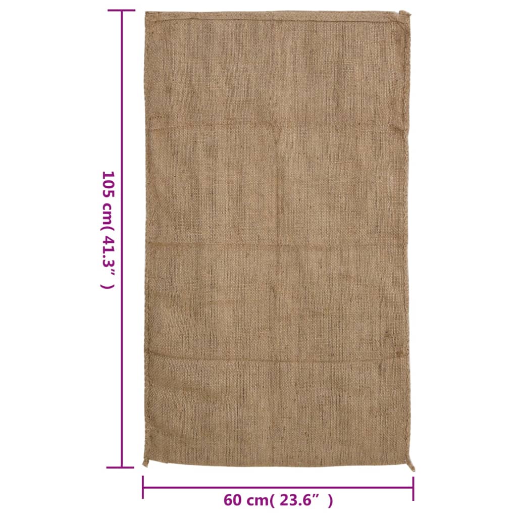 Sacs En Jute 5 Pcs 100 % Jute 340 G/M²