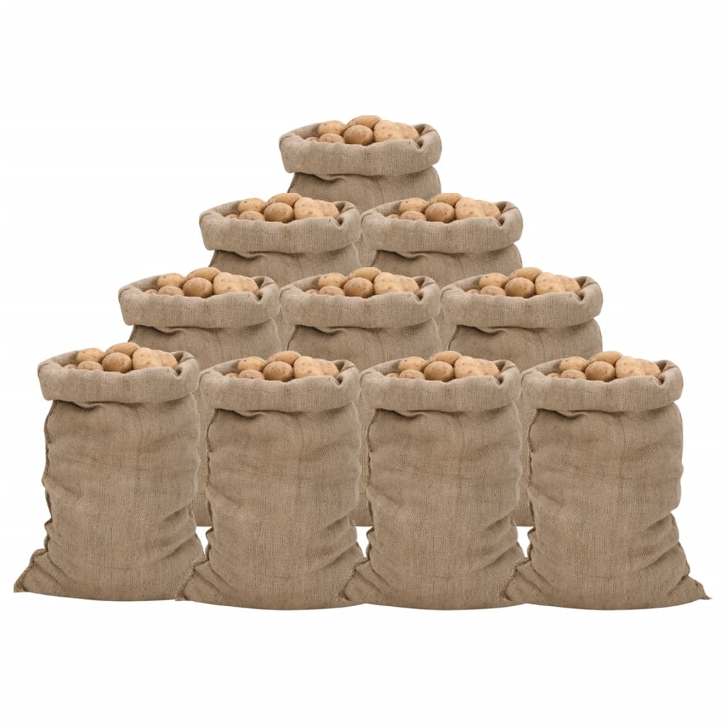Sacs En Jute 5 Pcs 100 % Jute 340 G/M²
