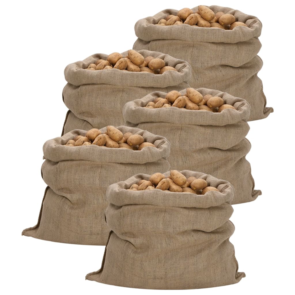 Sacs En Jute 5 Pcs 100 % Jute 340 G/M²