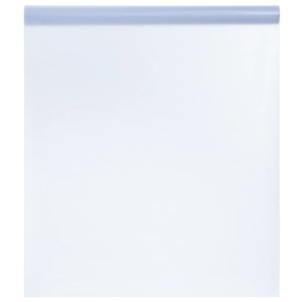 Film De Fenêtre Statique Dépoli Gris 60X2000 Cm Pvc Gris Givré