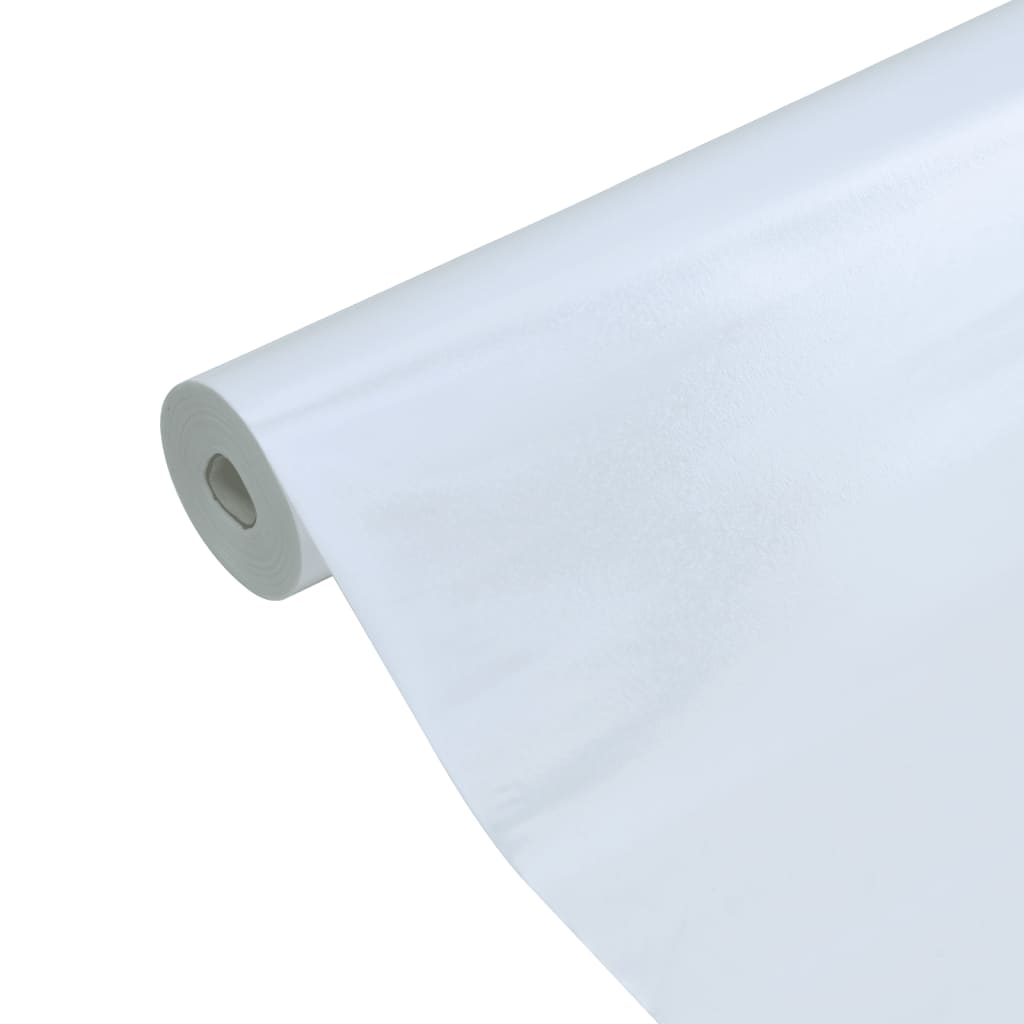 Film De Fenêtre Statique Dépoli Blanc 60X500 Cm Pvc Blanc Givré