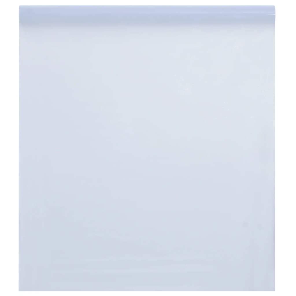 Film De Fenêtre Statique Dépoli Blanc 60X500 Cm Pvc Blanc Givré