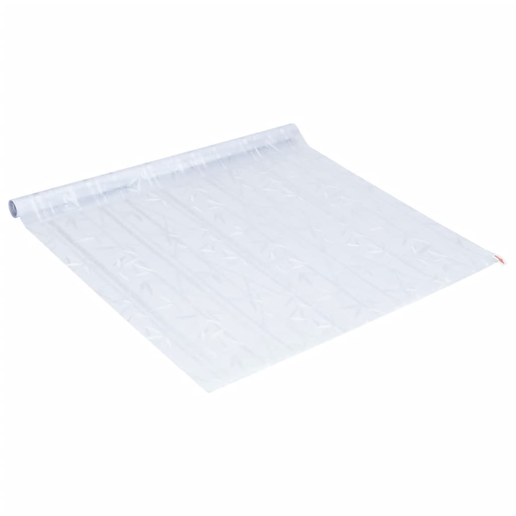 Film Pour Fenêtre Dépoli Motif De Bambou 90X500 Cm Pvc Bambou Givré