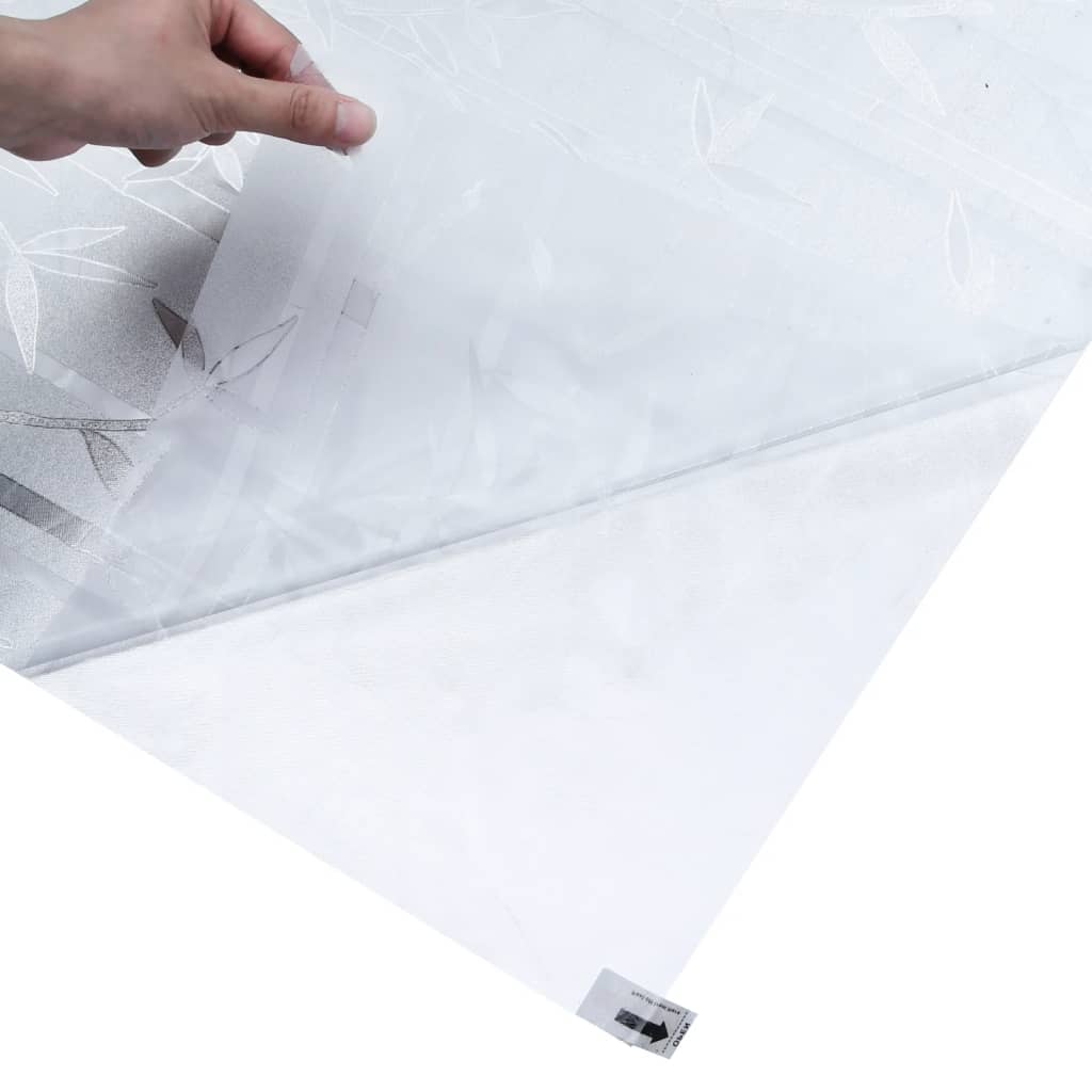 Film Pour Fenêtre Dépoli Motif De Bambou 90X500 Cm Pvc Bambou Givré