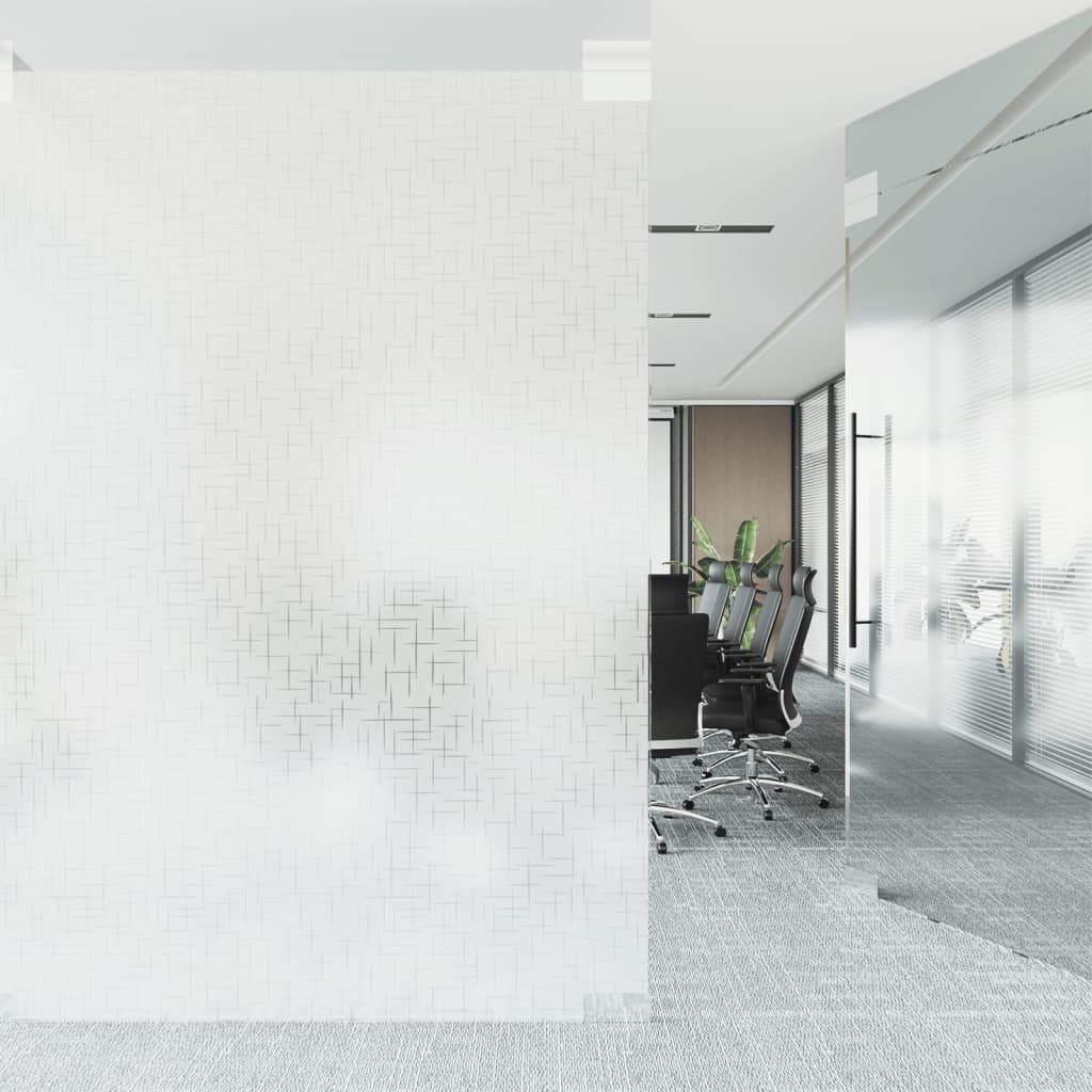 Film Pour Fenêtre Dépoli Motif D'étoiles 90X500 Cm Pvc Étoile Givrée