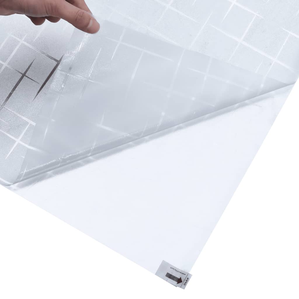 Film Pour Fenêtre Dépoli Motif D'étoiles 90X500 Cm Pvc Étoile Givrée