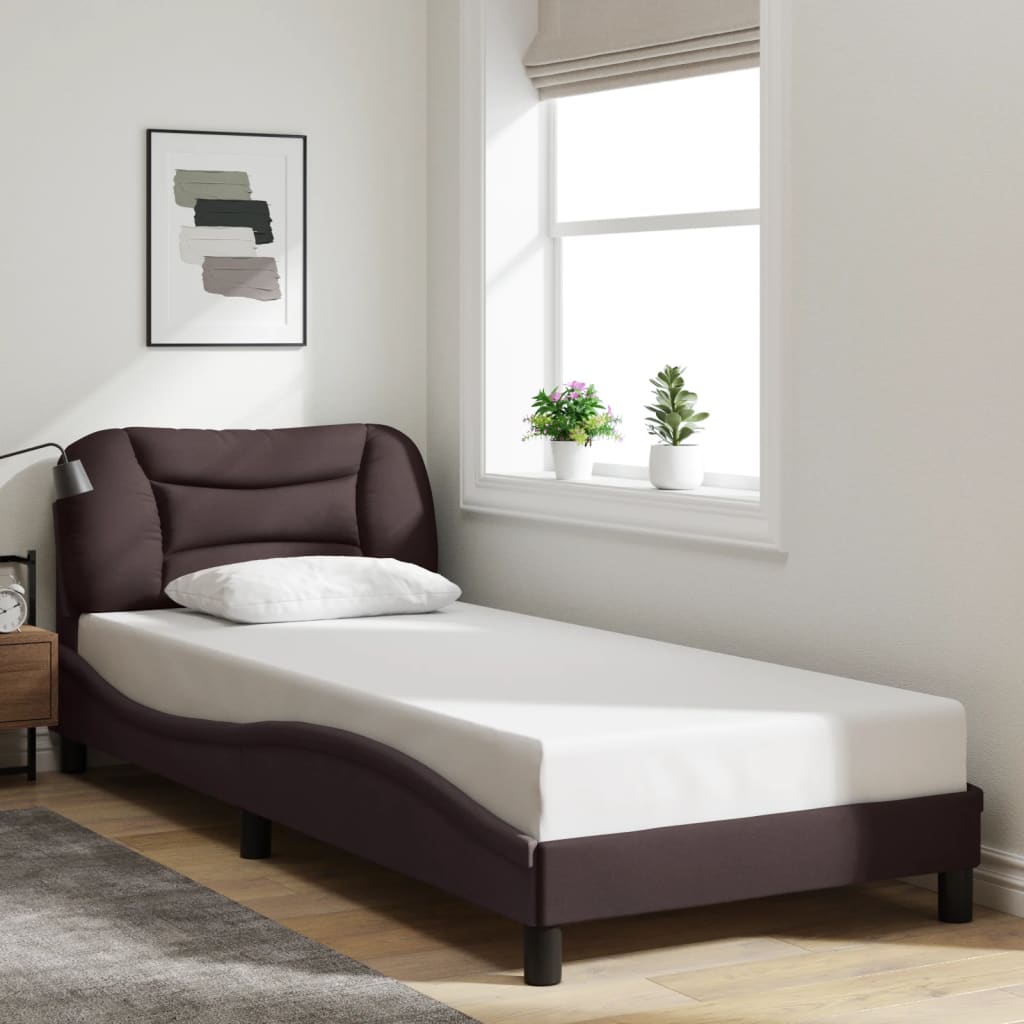 Cadre De Lit Sans Matelas Hvar Tissu