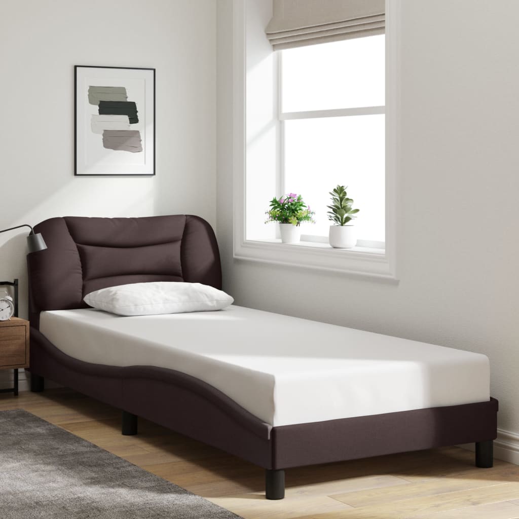 Cadre De Lit Sans Matelas Hvar Tissu