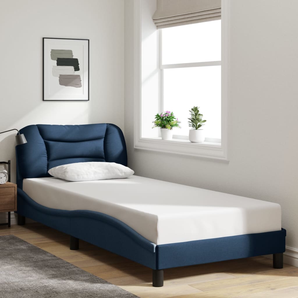 Cadre De Lit Sans Matelas Hvar Tissu