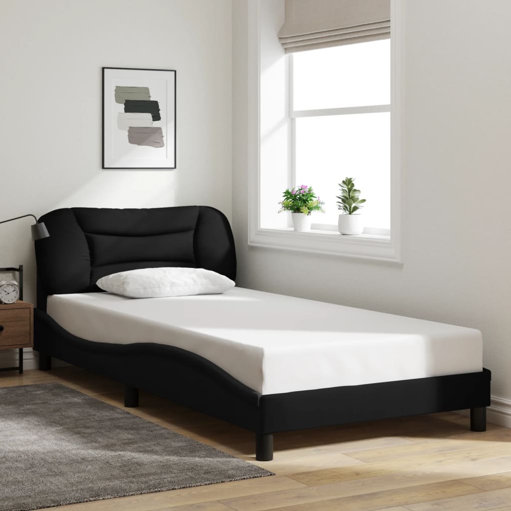 Cadre De Lit Sans Matelas Hvar Tissu