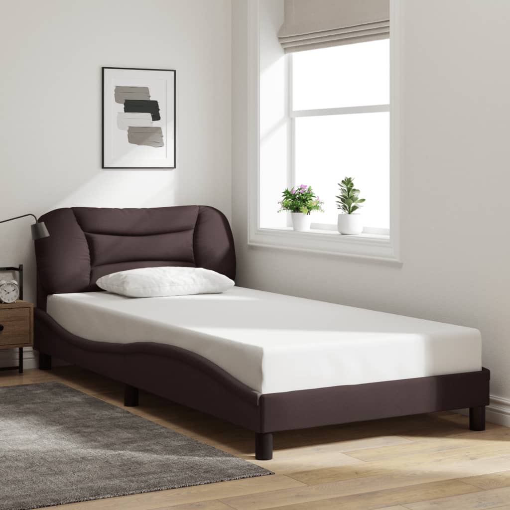 Cadre De Lit Sans Matelas Hvar Tissu
