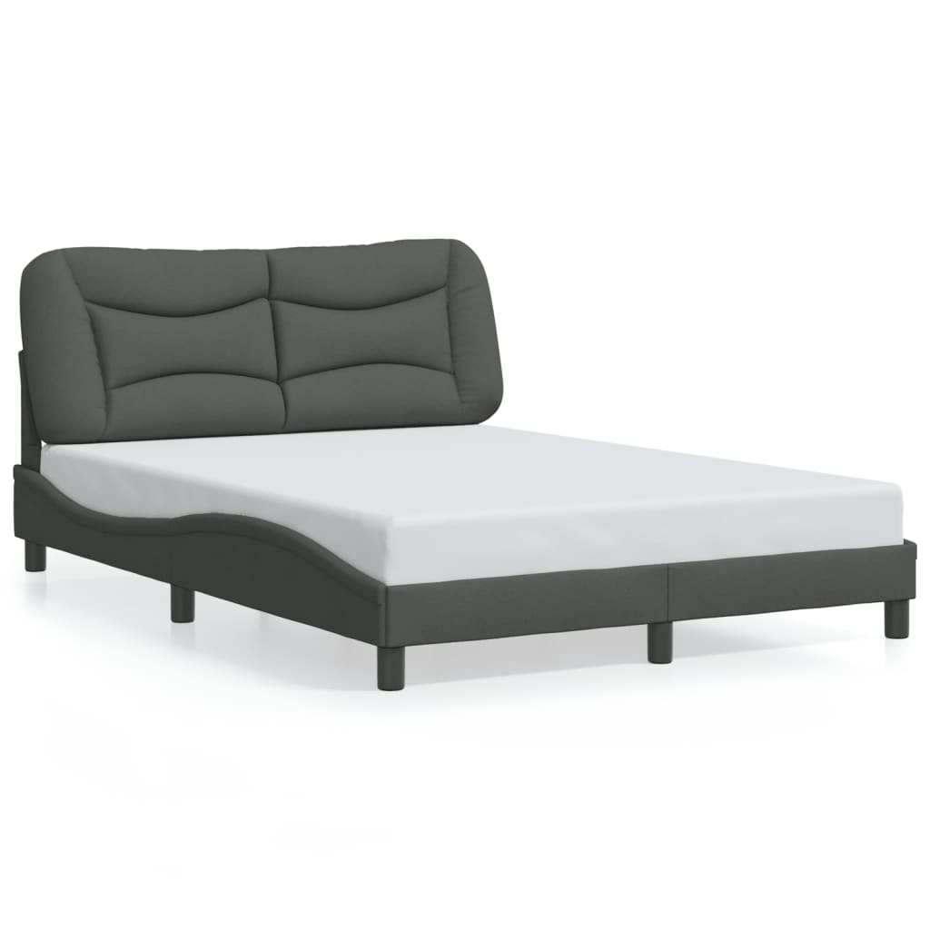 Cadre De Lit Sans Matelas Hvar Tissu