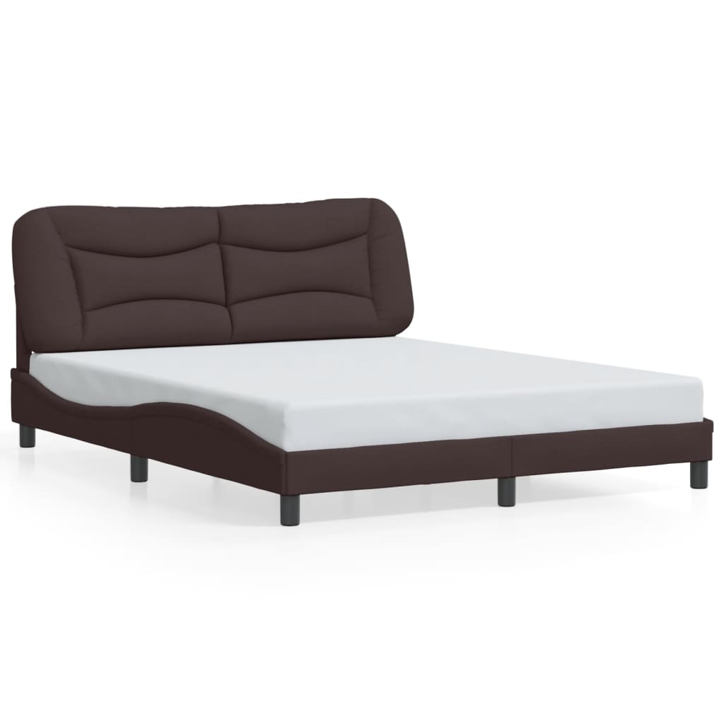 Cadre De Lit Sans Matelas Hvar Tissu