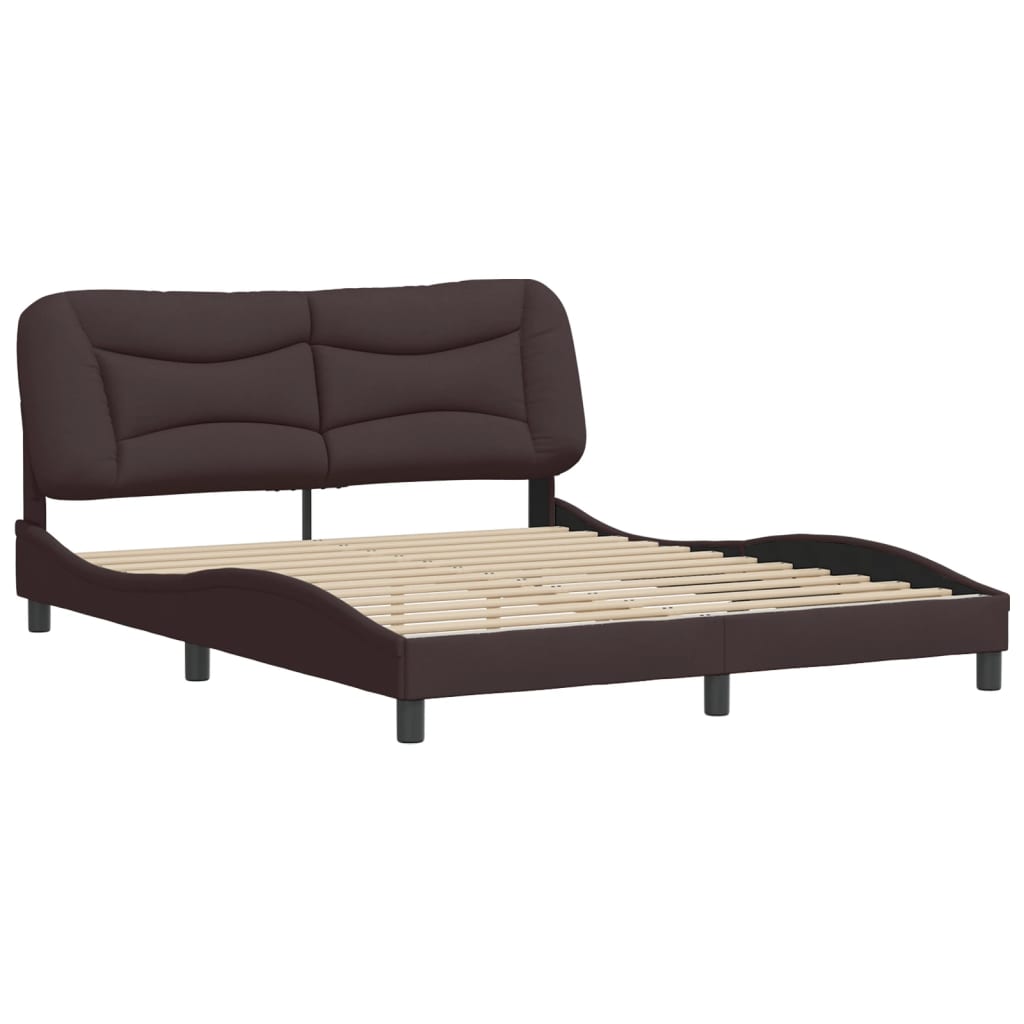 Cadre De Lit Sans Matelas Hvar Tissu