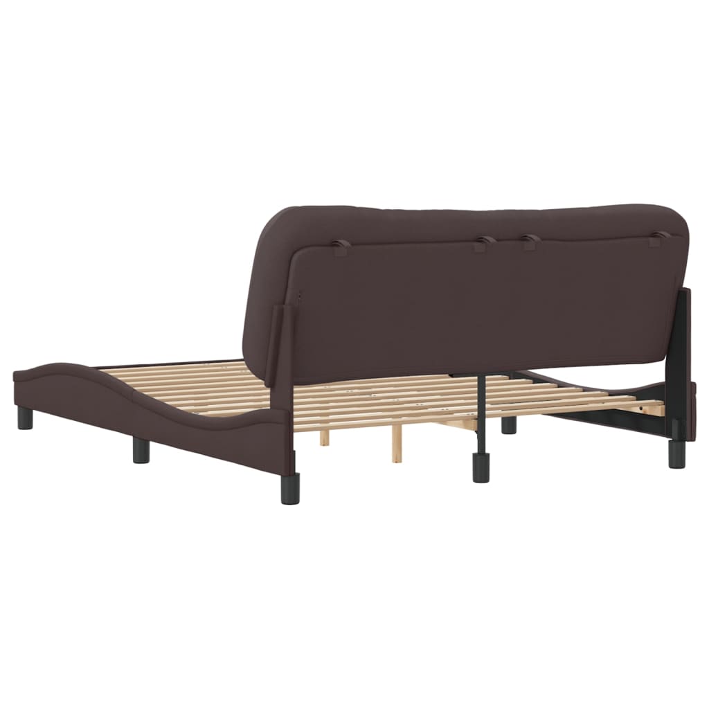Cadre De Lit Sans Matelas Hvar Tissu