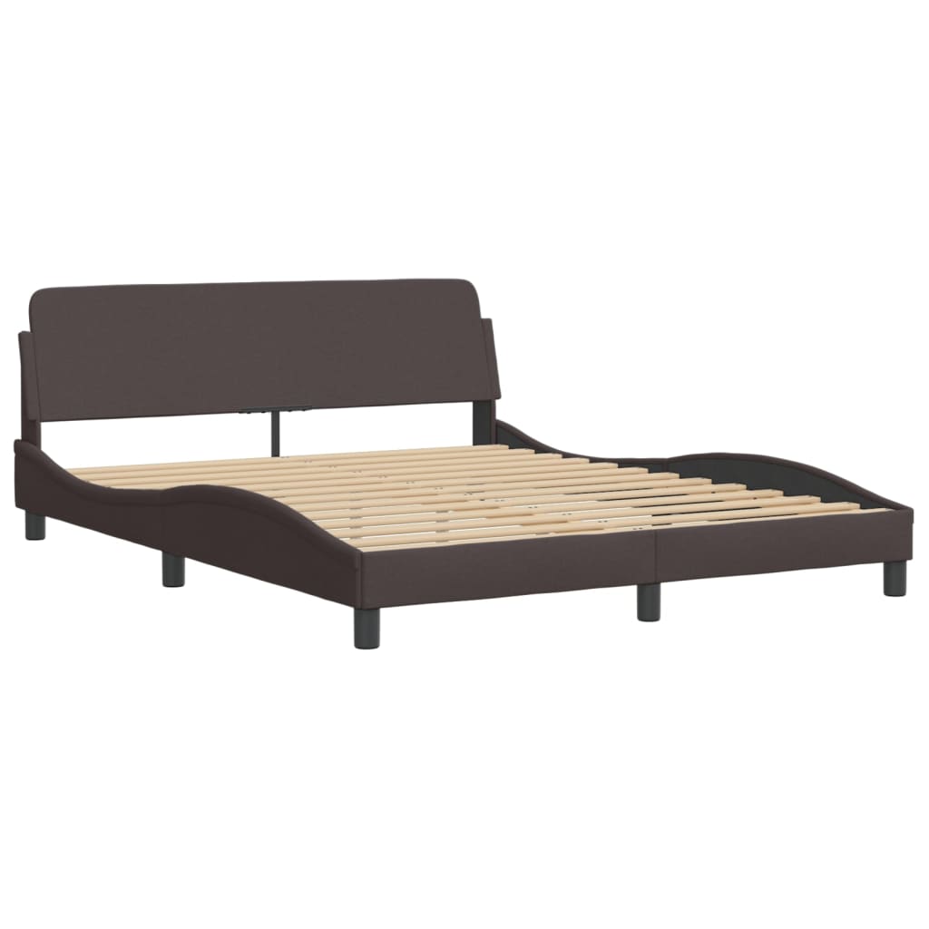 Cadre De Lit Sans Matelas Hvar Tissu