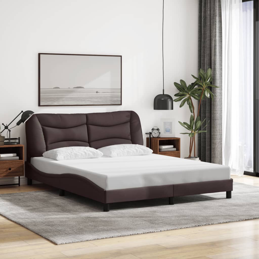Cadre De Lit Sans Matelas Hvar Tissu