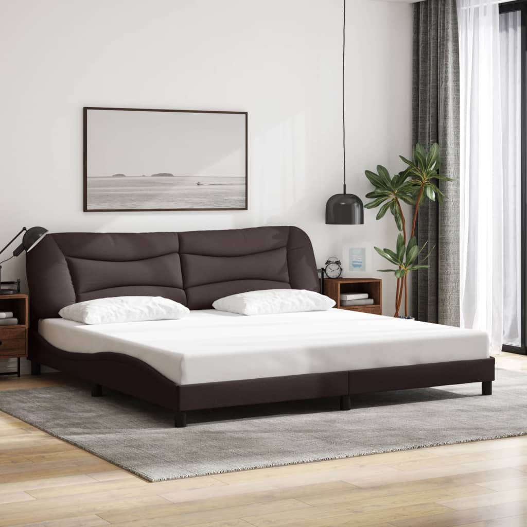 Cadre De Lit Sans Matelas Hvar Tissu