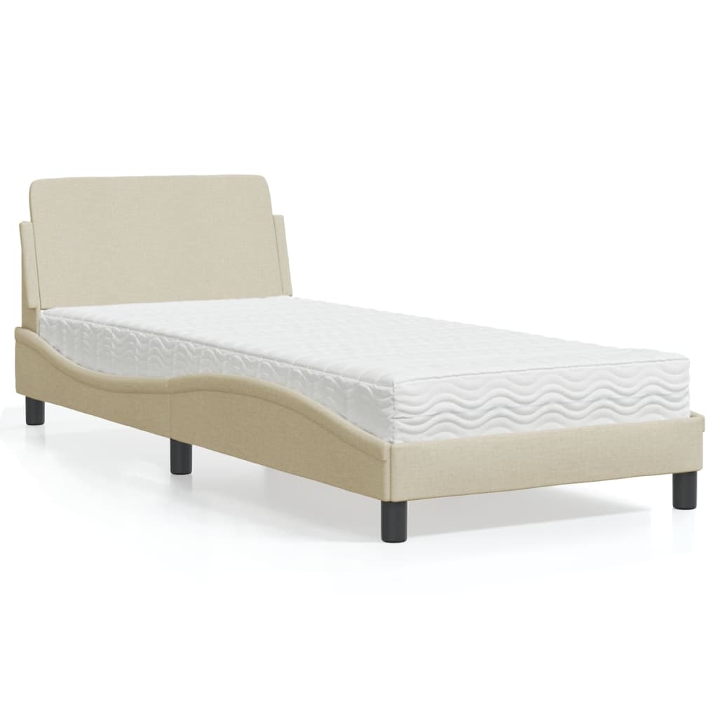 Lit Avec Matelas Dover Tissu