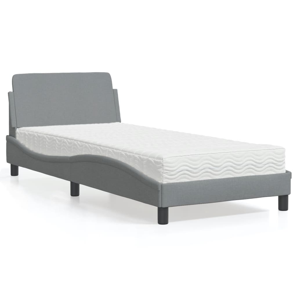 Lit Avec Matelas Dover Tissu