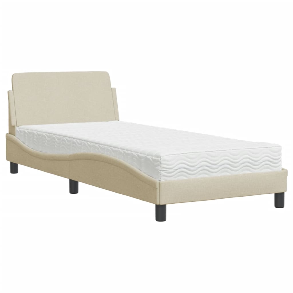 Lit Avec Matelas Dover Tissu