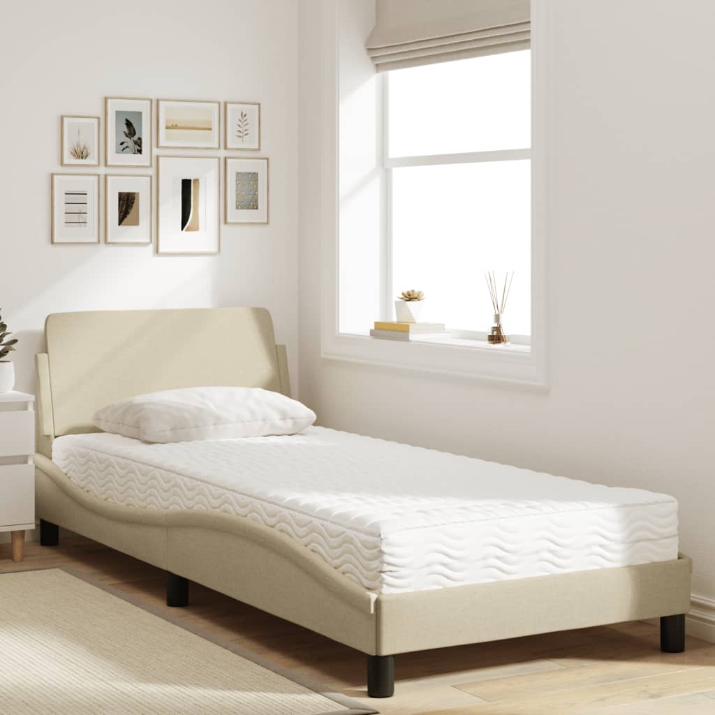 Lit Avec Matelas Dover Tissu