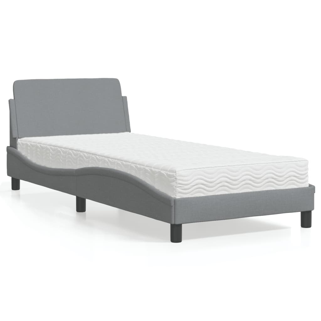 Lit Avec Matelas Dover Tissu