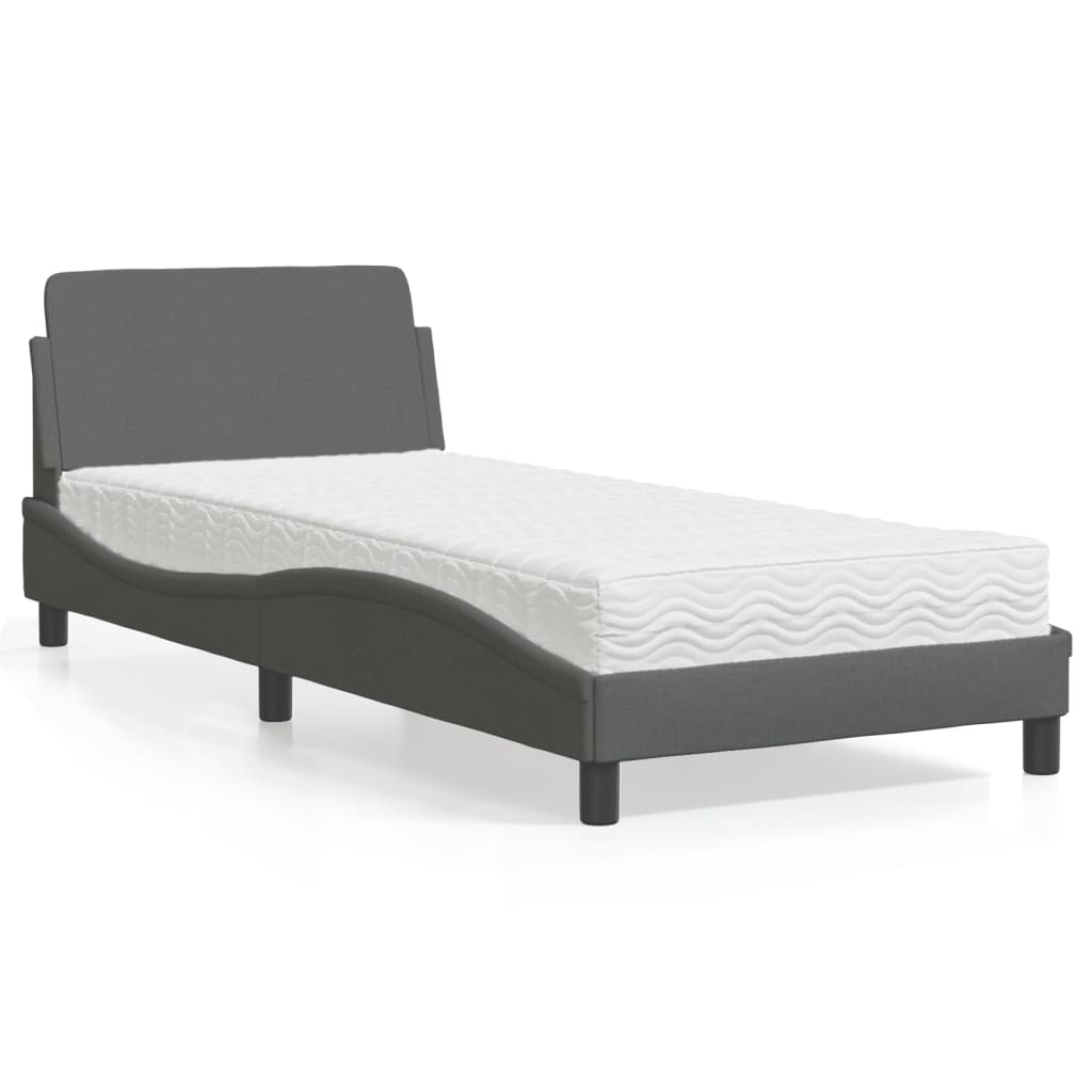 Lit Avec Matelas Dover Tissu