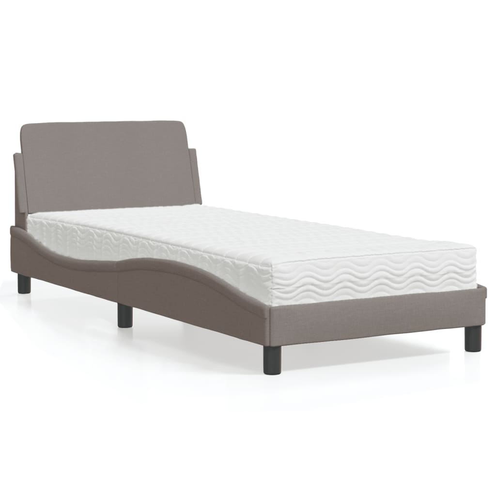 Lit Avec Matelas Dover Tissu