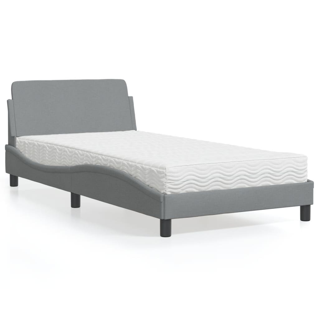 Lit Avec Matelas Dover Tissu