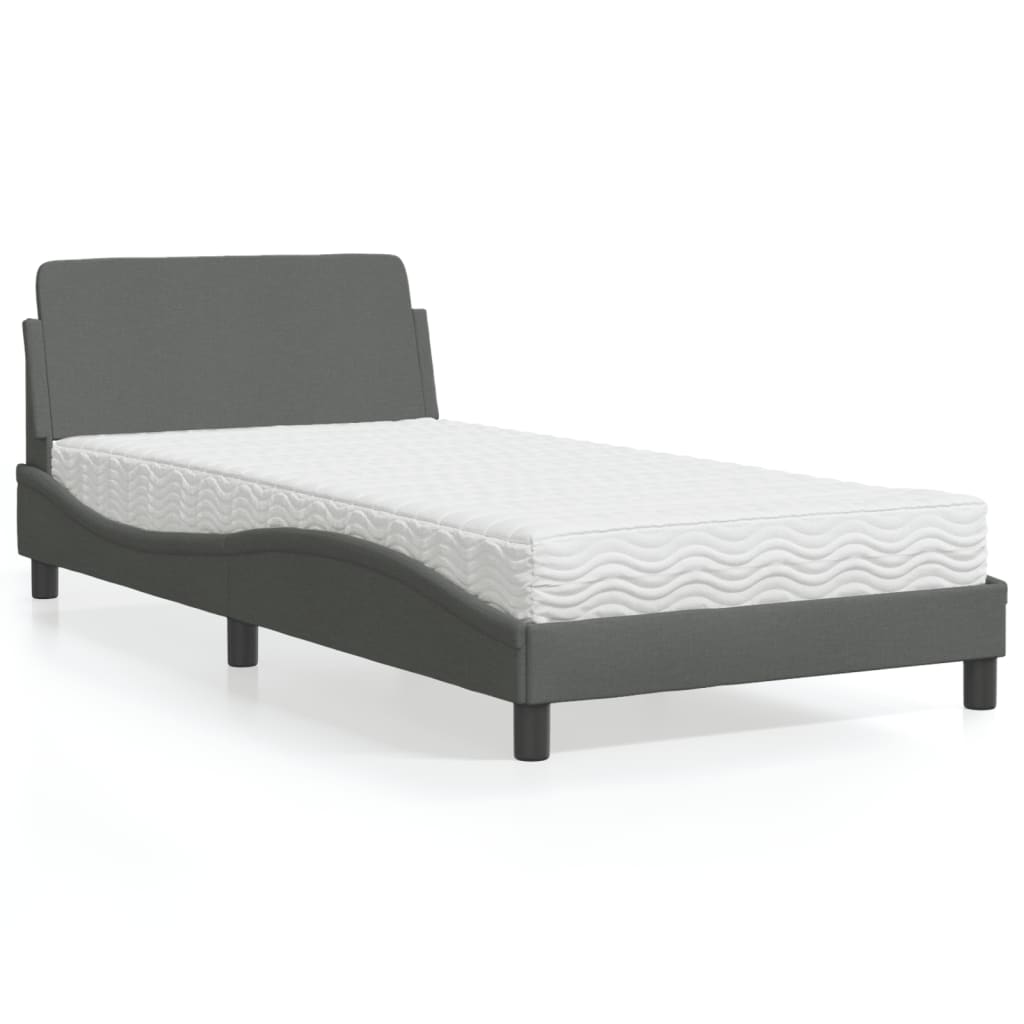 Lit Avec Matelas Dover Tissu