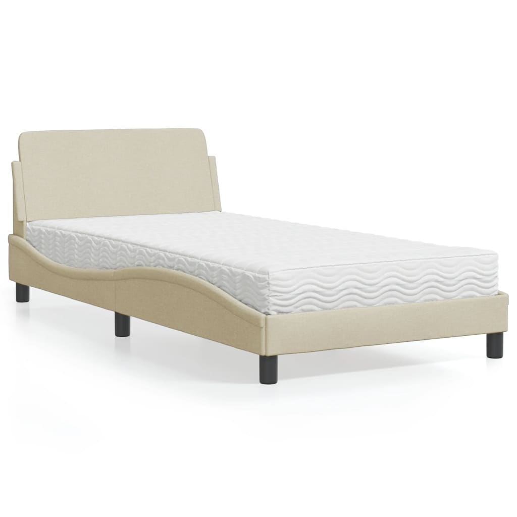 Lit Avec Matelas Dover Tissu