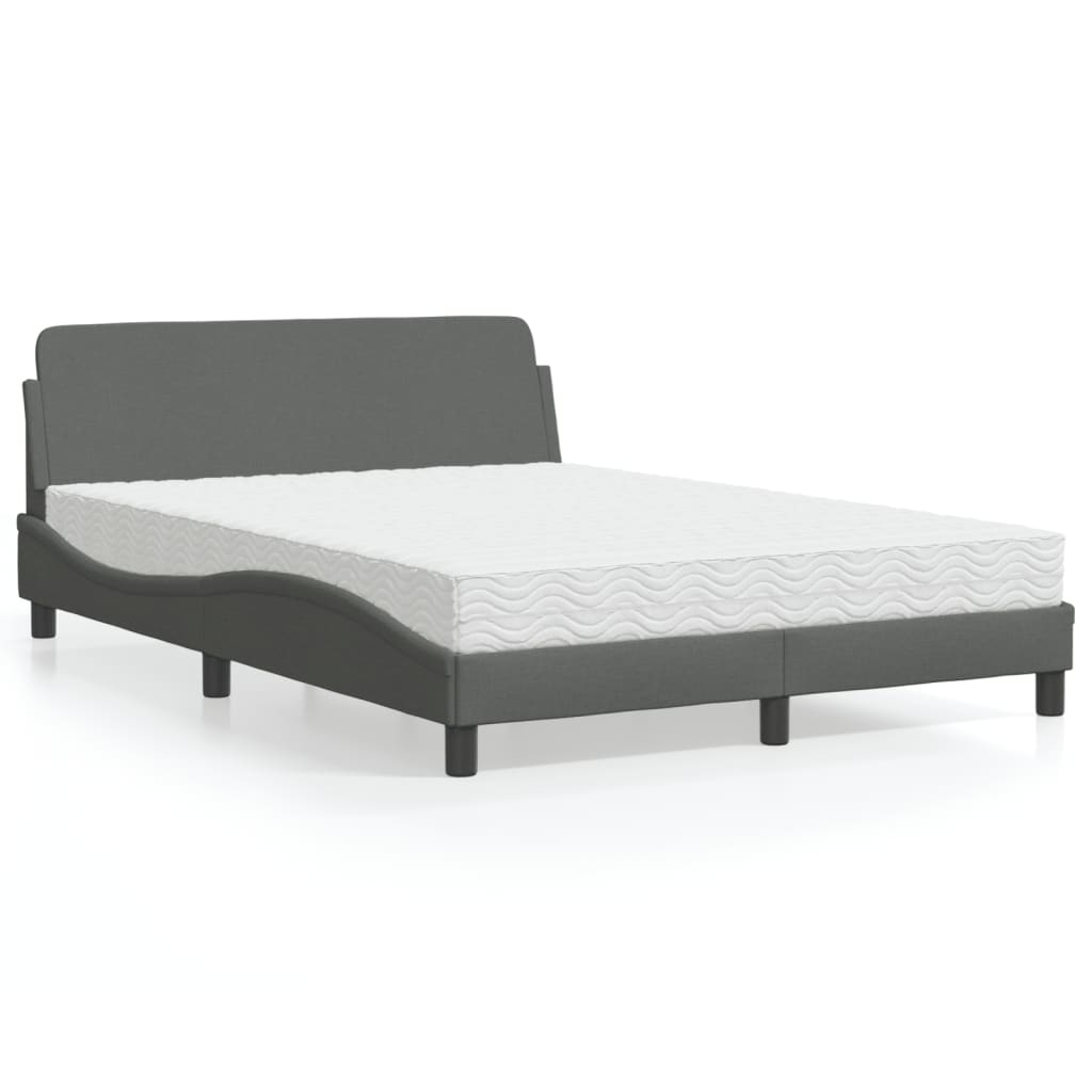Lit Avec Matelas Dover Tissu