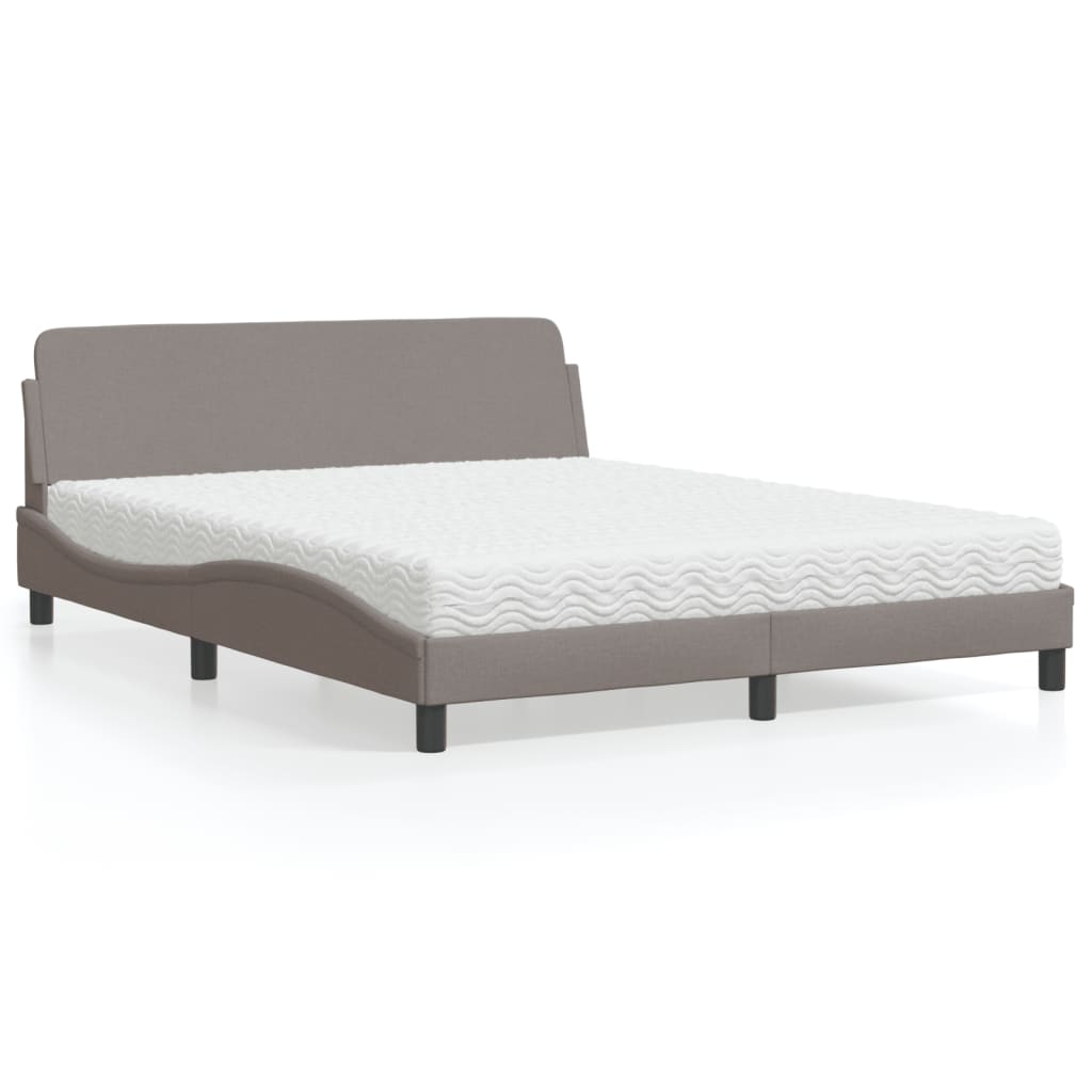Lit Avec Matelas Dover Tissu