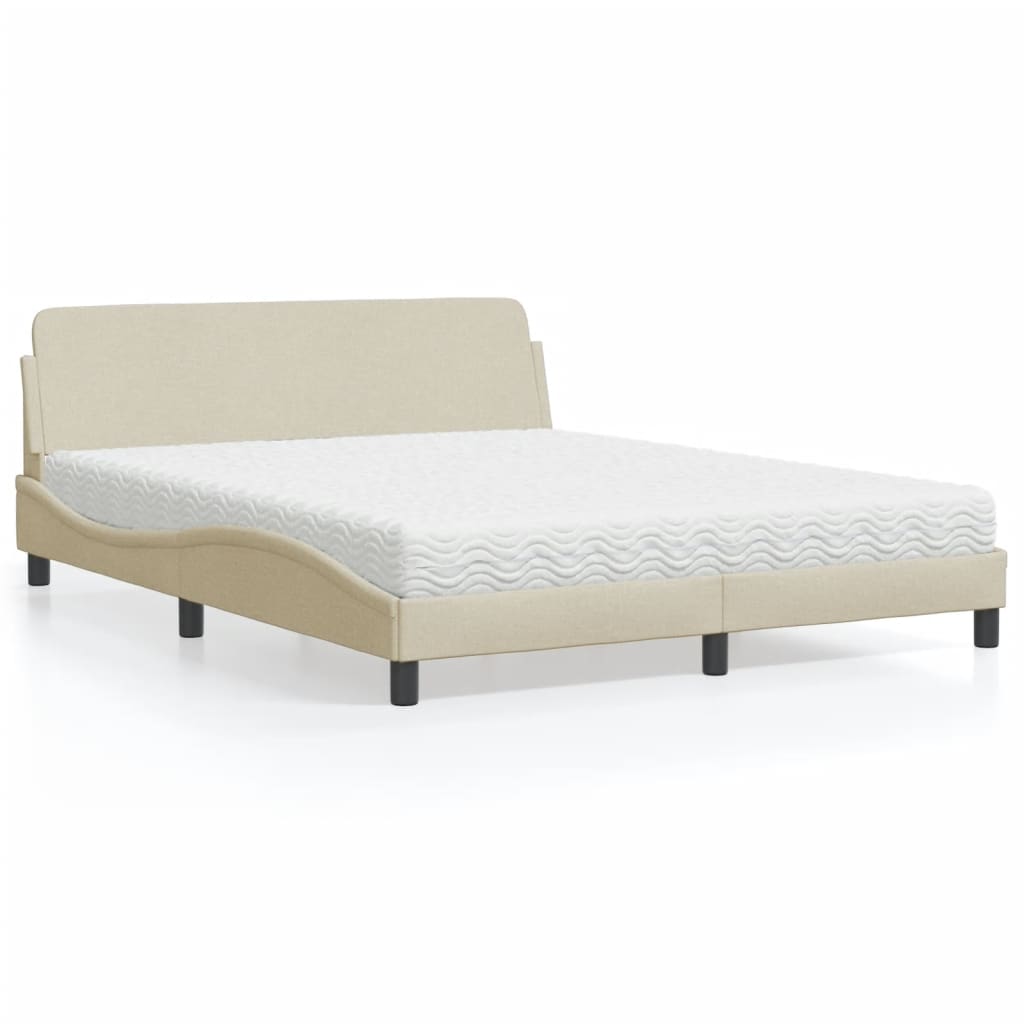 Lit Avec Matelas Dover Tissu