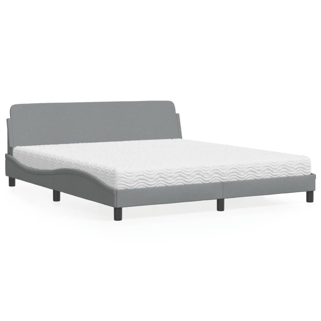 Lit Avec Matelas Dover Tissu