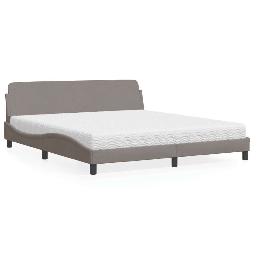 Lit Avec Matelas Dover Tissu