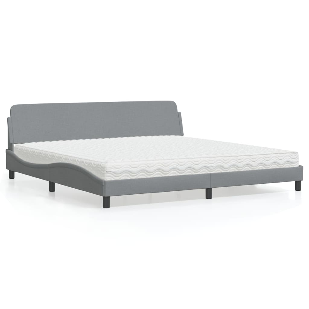Lit Avec Matelas Dover Tissu