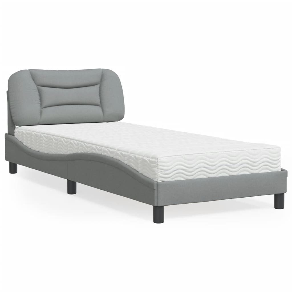 Lit Avec Matelas Hvar Tissu