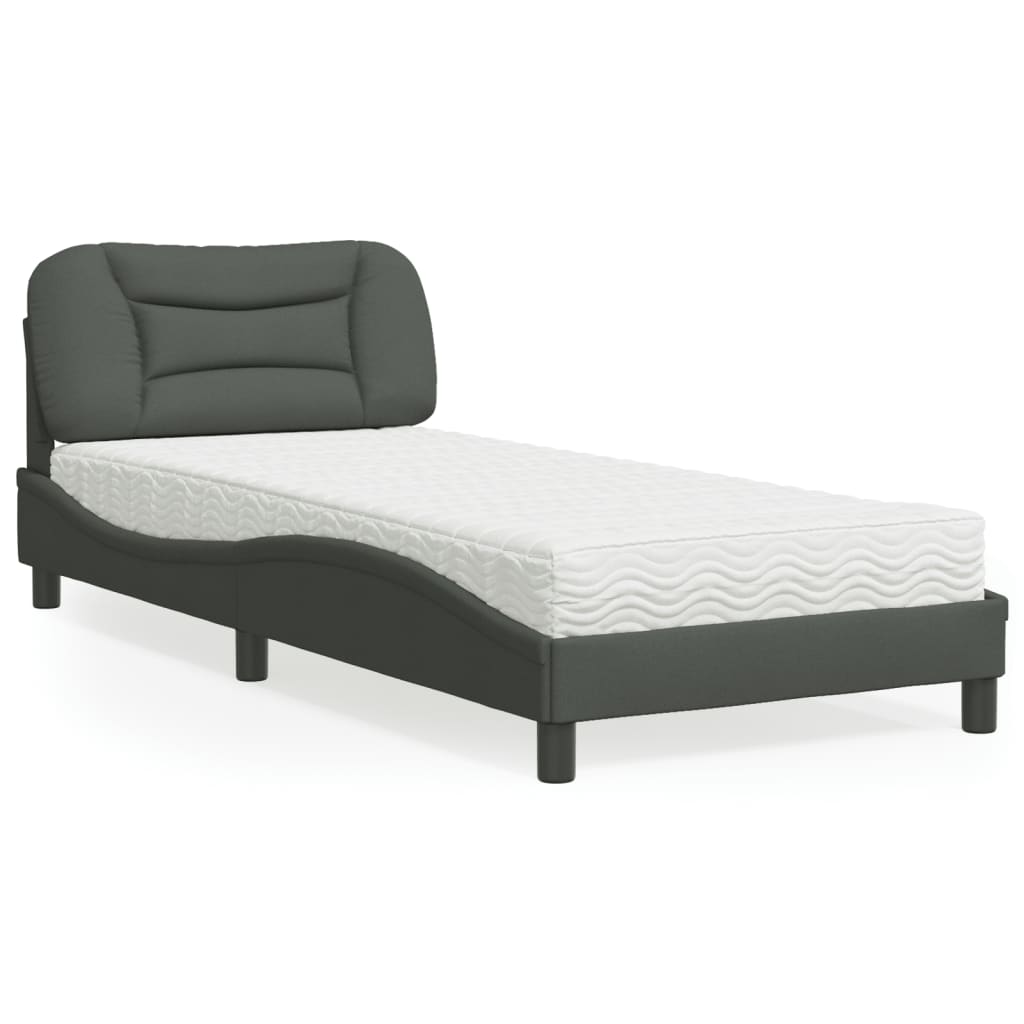 Lit Avec Matelas Hvar Tissu