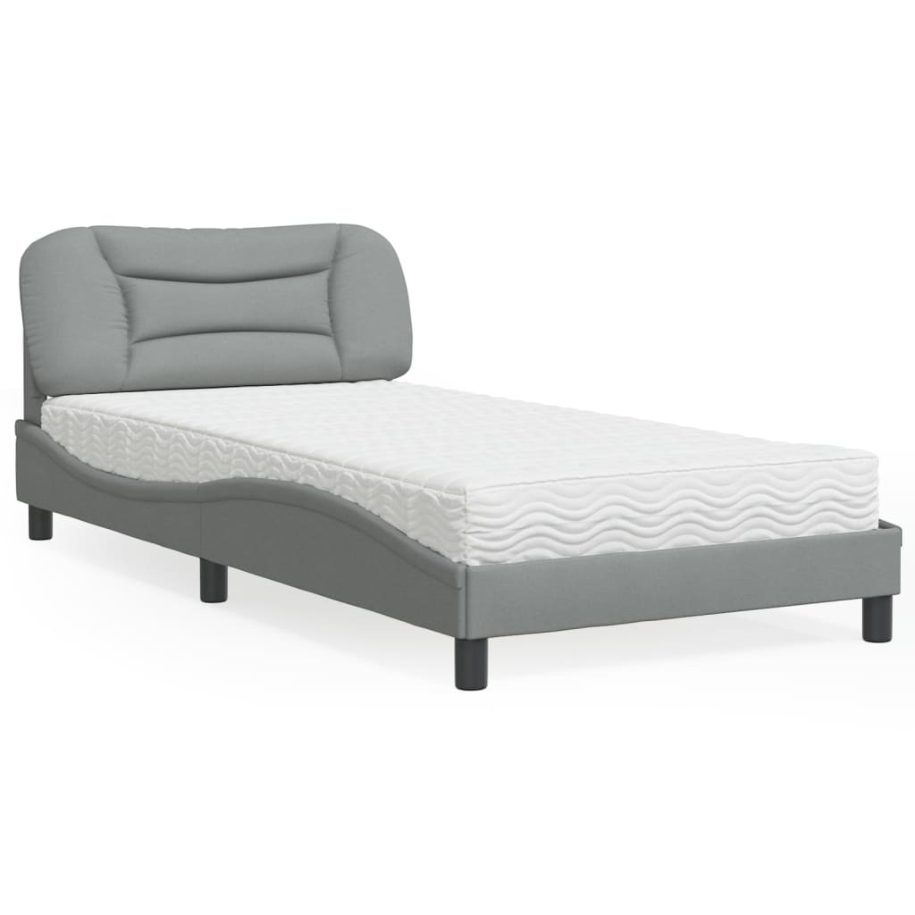 Lit Avec Matelas Hvar Tissu