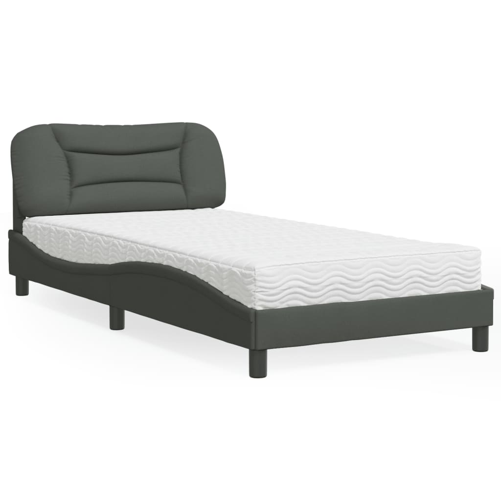 Lit Avec Matelas Hvar Tissu