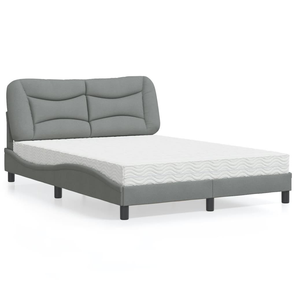 Lit Avec Matelas Hvar Tissu