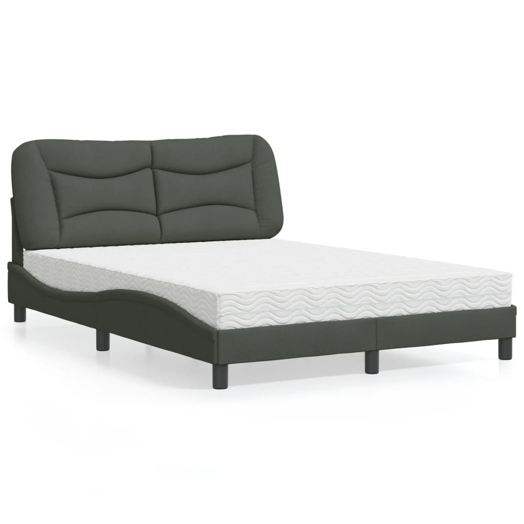 Lit Avec Matelas Hvar Tissu