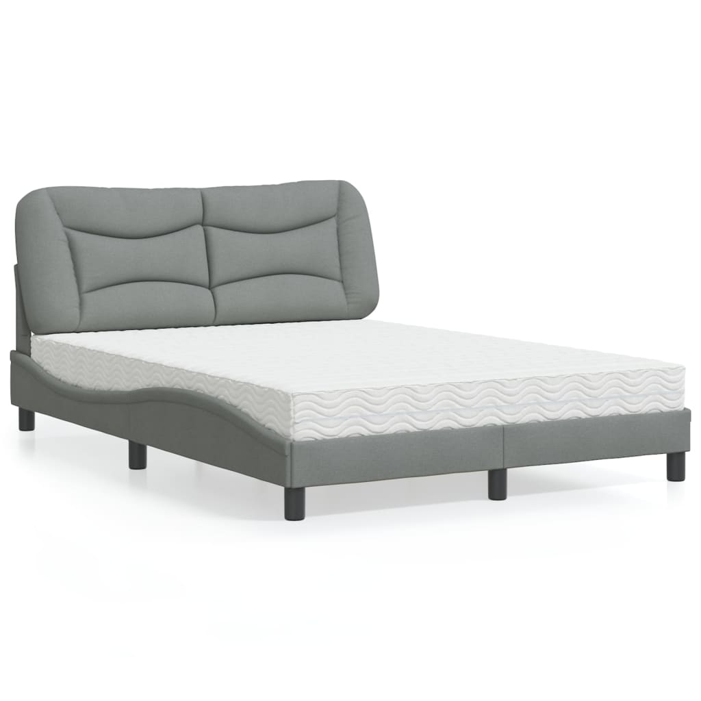 Lit Avec Matelas Hvar Tissu