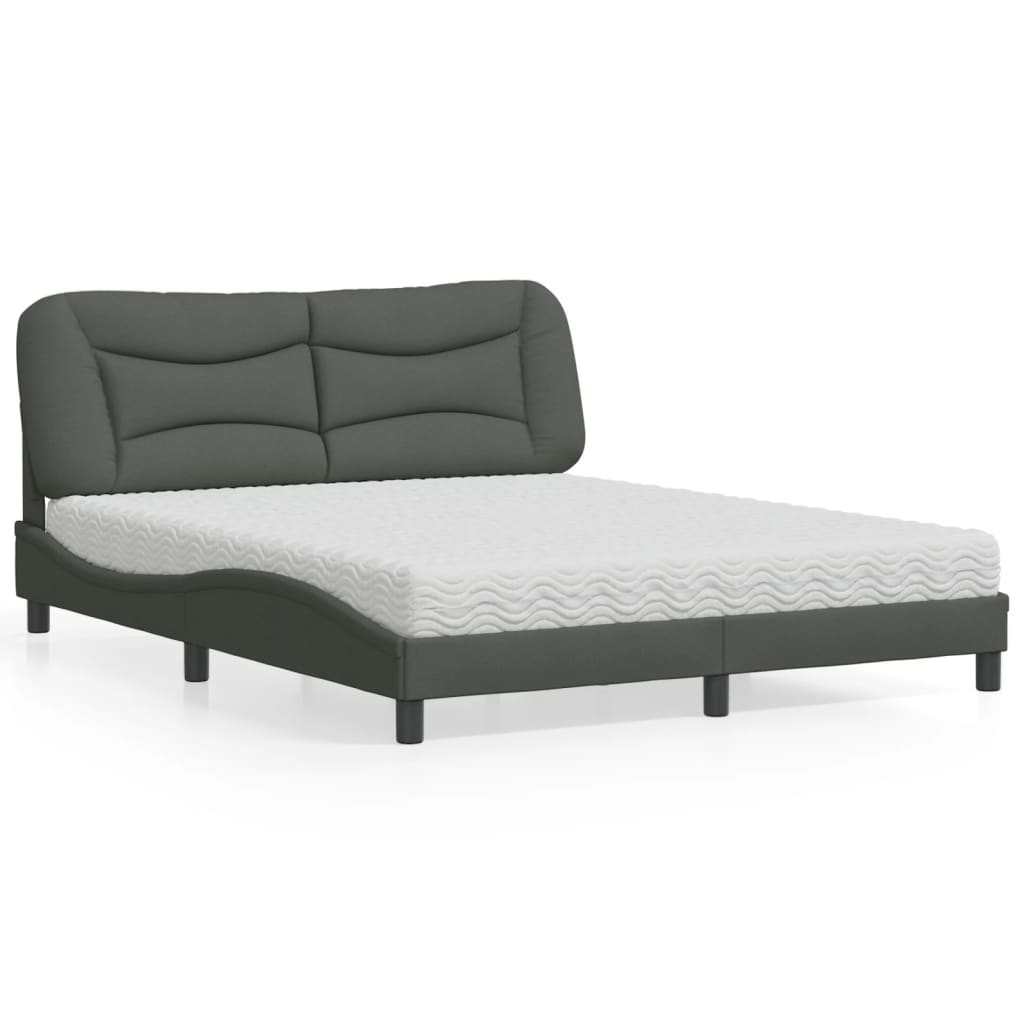 Lit Avec Matelas Hvar Tissu