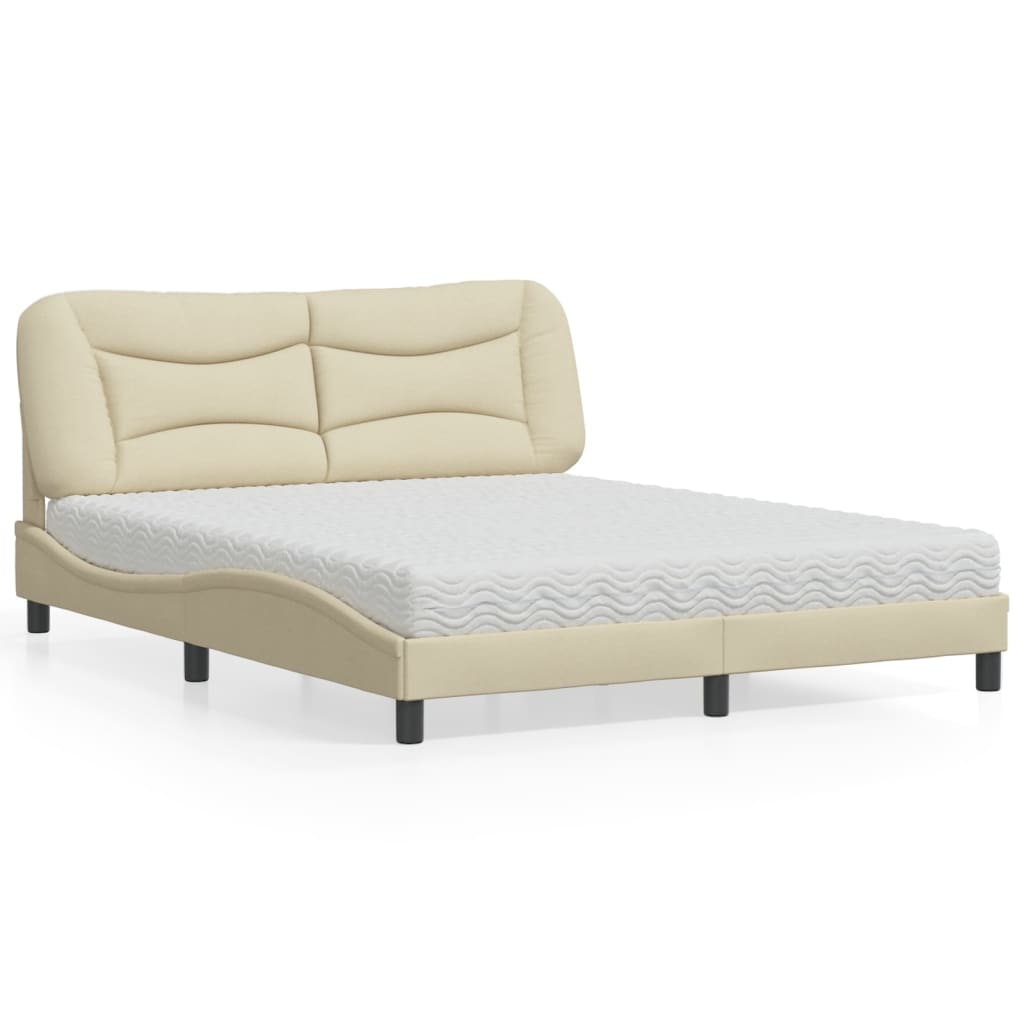 Lit Avec Matelas Hvar Tissu