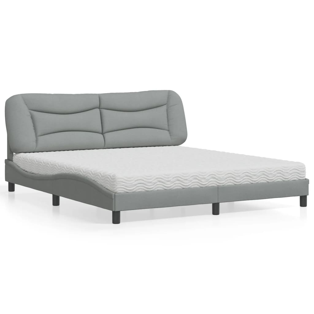 Lit Avec Matelas Hvar Tissu